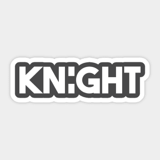 Minimal Knight Sticker